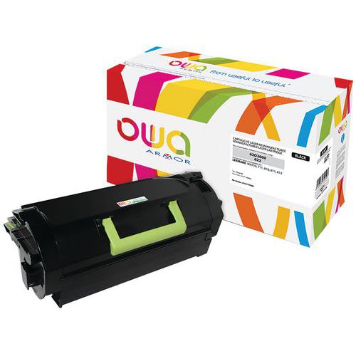 Toner laserprinter zwart refurbished voor Lexmark MX711 - OWA