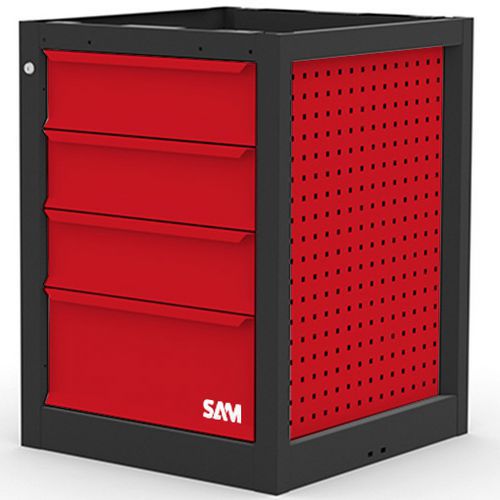 Meuble établi 4 tiroirs : 3 tiroirs 150 mm, 1 tiroir 225 mm - Sam