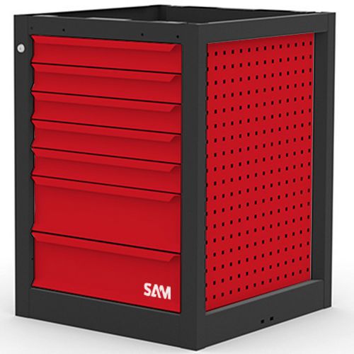 Meuble établi 7 tiroirs : 5 tiroirs 75 mm, 2 tiroirs 150 mm - Sam