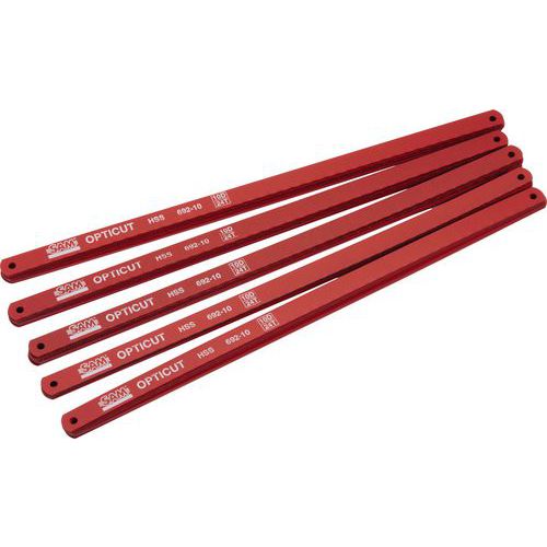 Metaalzaagblad HSS opticut 10 tanden per cm - doos van 50 - Sam Metaalzaagblad HSS opticut 10 tanden per cm - doos van 50 - Sam