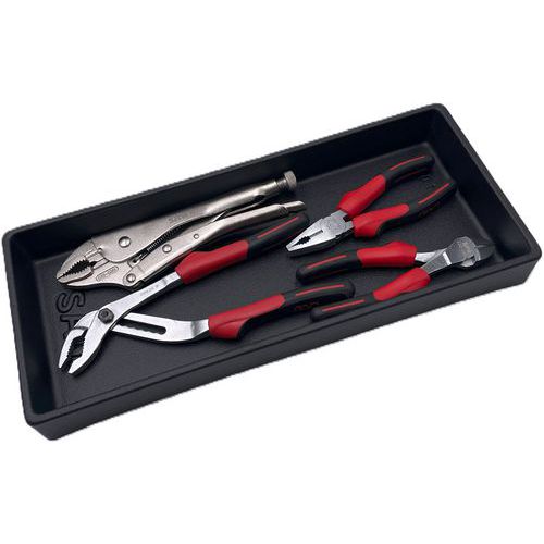 Module de 4 pinces chromees - Sam