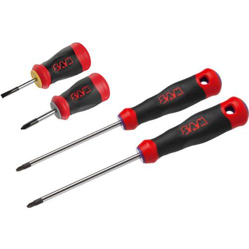 Schroevendraaier S1 Philips Pozidriv sleuf - set 4 - Sam