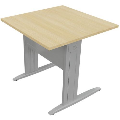 Table en pied L avec carter 80 cm - Idol - Eol Table en pied L avec carter 80 cm - Idol - Eol