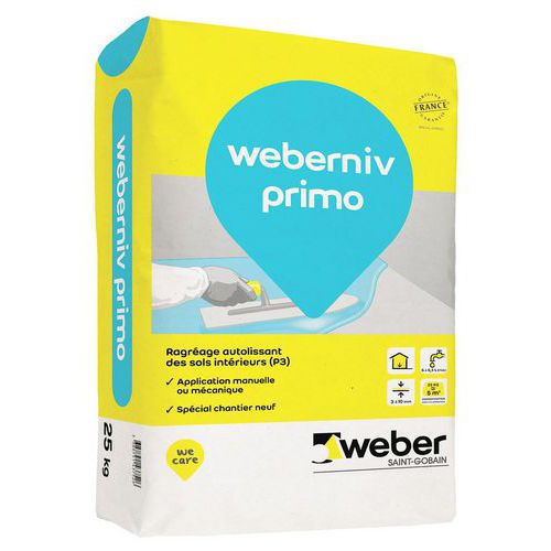 Zelfnivellerende herstelmortel - Weberniv primo 25 kg