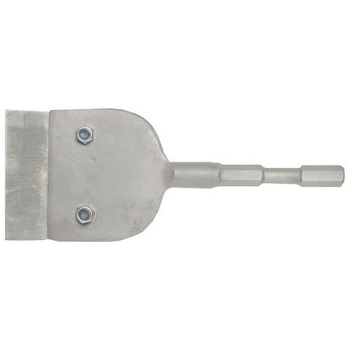 Beitel plat 102mm lang met 1 schraapblad Rodac