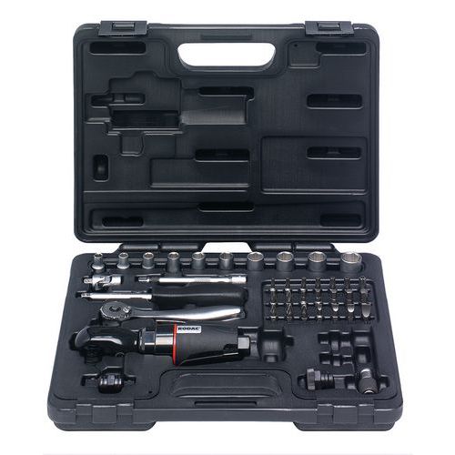 Ratelsleutelset 1/4 inch - 3/8 inch in Koffer Rodac Ratelsleutelset 1/4 inch - 3/8 inch in Koffer Rodac