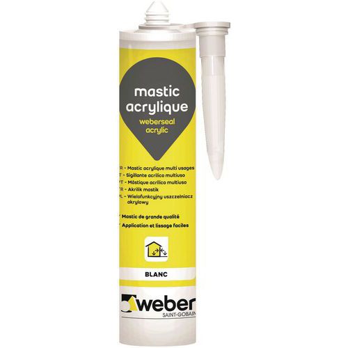 Multifunctionele acrylkit - Weberseal 300 ml