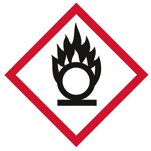 Leidingmarkering GHS03 - Oxiderend - Systemtext Leidingmarkering GHS03 - Oxiderend - Systemtext