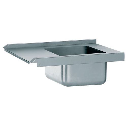 Table de pré-lavage - Raccordable à gauche - Tournus equipement