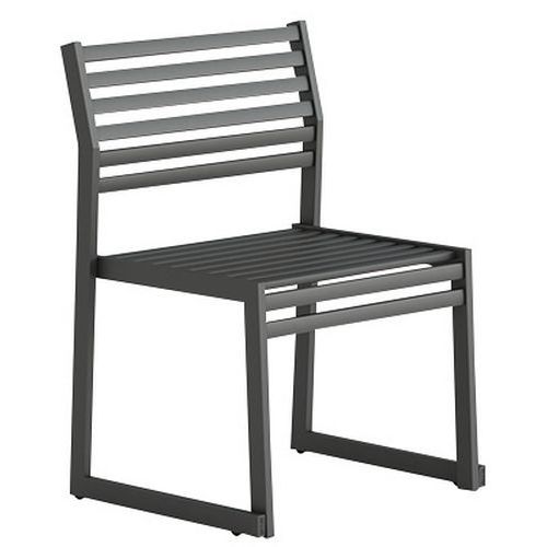 Bank met rugleuning van gegalvaniseerd staal - 60 cm - Urbantime