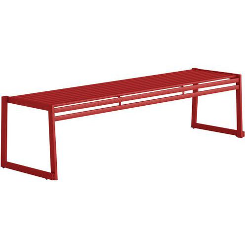 Bank zonder rugleuning van gegalvaniseerd staal - 180 cm - Urbantime