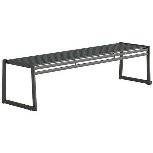 Bank zonder rugleuning van gegalvaniseerd staal - 180 cm - Urbantime