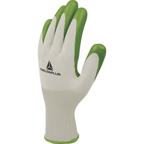 Handschoen gebreid polyester - latex coating op palm - DeltaPlus