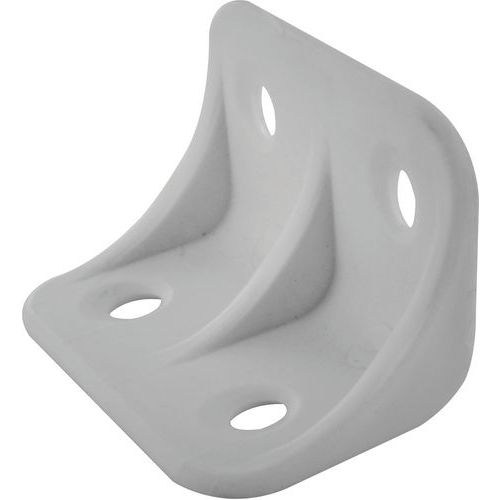 Equerre d'assemblage en plastique blanc - Cime