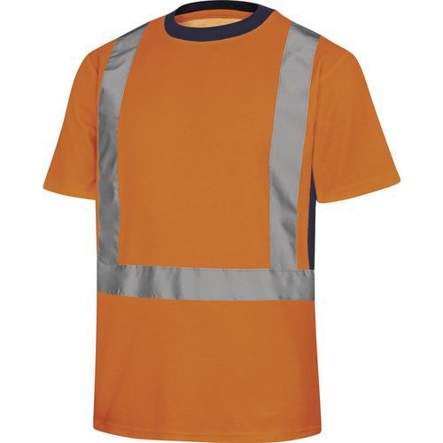T-shirt Nova van katoen en polyester hoge zichtbaarheid - DeltaPlus