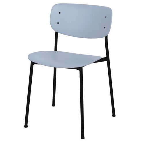 Stoel Soho - Set van 2 - Zwarte voet - Meet by Paperflow