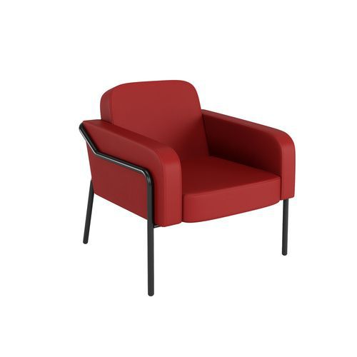 Fauteuil Medso - imitatieleer -  rond - Maat L - Meet by Paperflow