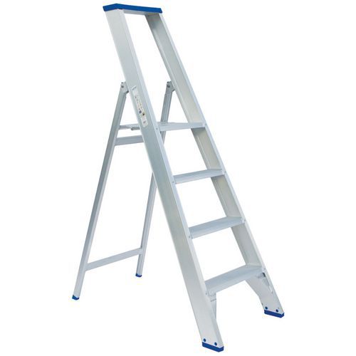 Professionele trapladder met polyester coating - 4 tot 6 treden - Solide