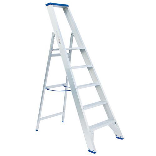 Professionele trapladder met polyester coating - 4 tot 6 treden - Solide