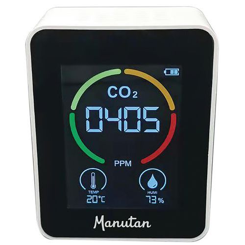 CO2-, temperatuur- en vochtigheidsmeter - Manutan