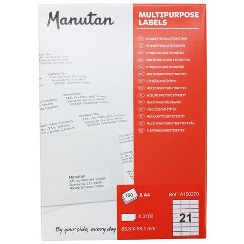 Étiquettes multifonction - Manutan Expert