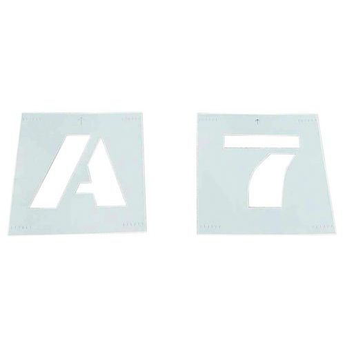 Sjabloon letters en cijfers PVC
