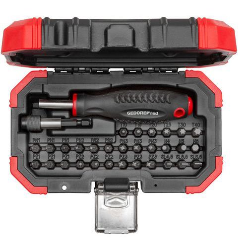 Bitset 1/4 32-delig met koffer R33003032 - GedoreRed