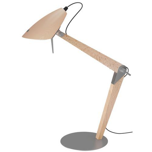 Led-bureaulamp eiken/grijs Lora - Aluminor