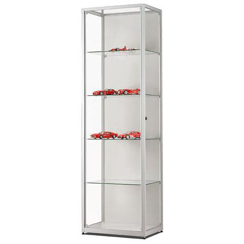 Vitrinekast - 600 x 400 x 1984 mm - Manutan