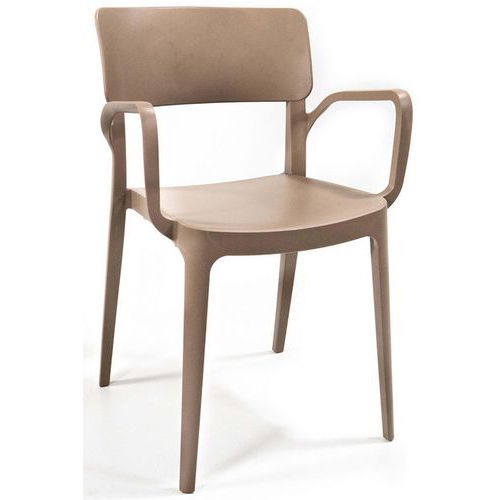 Stapelbare kunststof stoel Wing met armleuningen - Veba Stapelbare kunststof stoel Wing met armleuningen - Veba