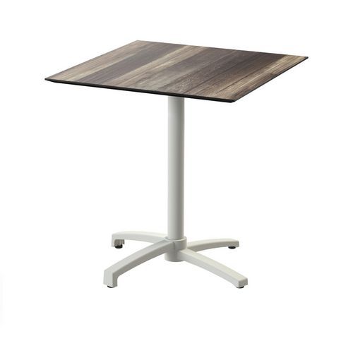 X Cross bistrotafel met beige onderstel + HPL-blad - Veba