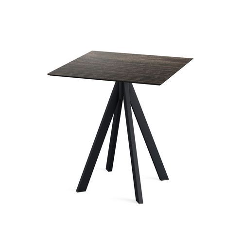 Infinity bistrotafel met zwart onderstel + HPL-blad - Veba