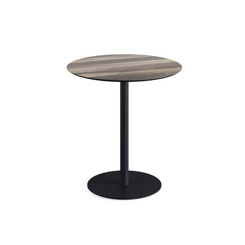Urban ronde bistrotafel met zwart onderstel + HPL-blad - Veba