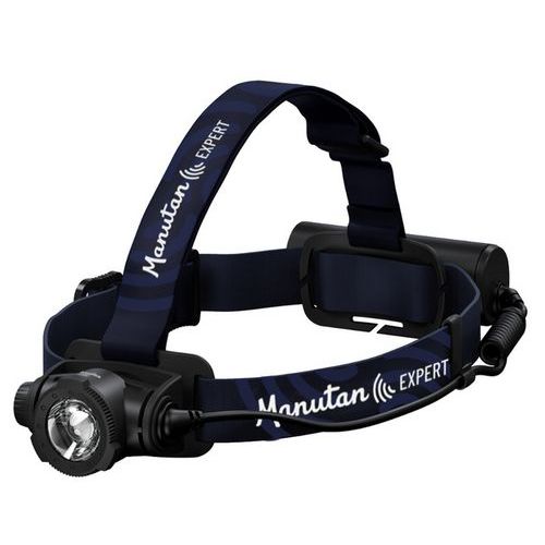 Krachtige oplaadbare ledhoofdlamp - 1000 lm - Manutan Expert