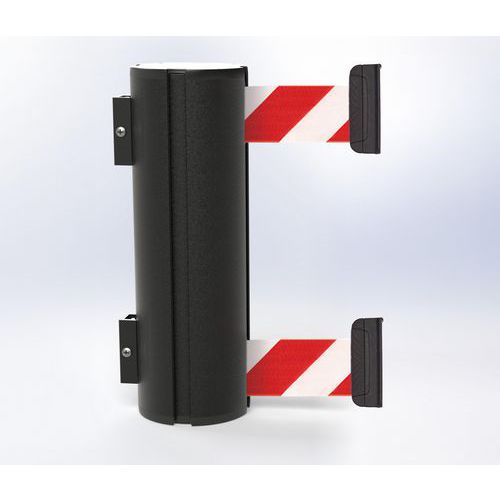 Wandsysteem met dubbele trekband, 7 m zwart - Beltrac