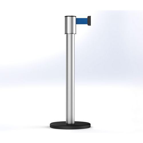 Afzetpaal Storetrac, geanodiseerd trekband 10 m - Beltrac