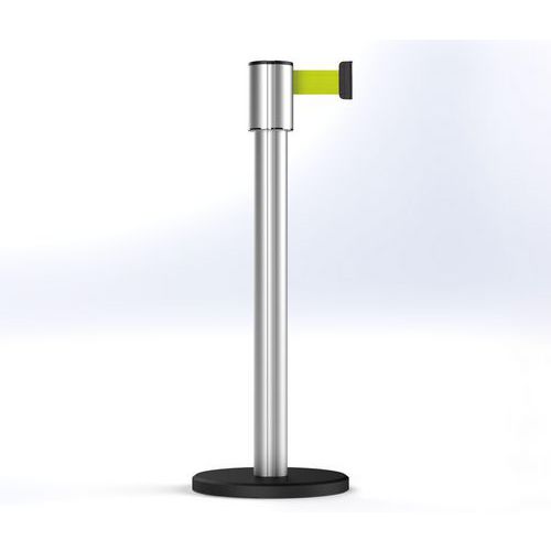 Afzetpaal Storetrac, geanodiseerd trekband 10 m - Beltrac