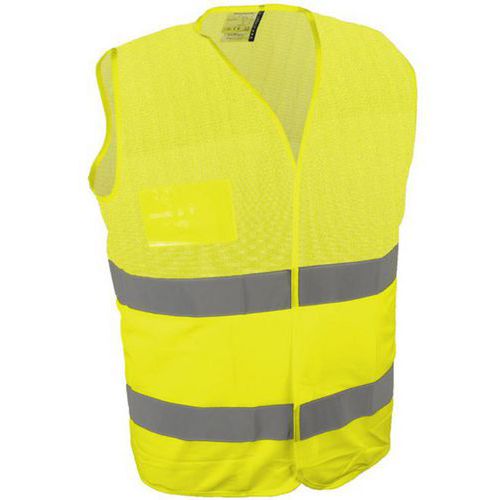 Veiligheidsvest van polyester/netstof met grijze stroken - Singer Safety