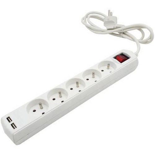 Stekkerdoos NF met schakelaar - 3 tot 5 aansluitingen en USB - Velamp