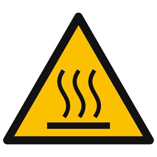 Waarschuwingsbord - Heet oppervlak - PVC - Manutan Expert