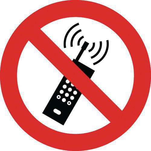 Bord Inschakelen mobiele telefoons verboden - PVC - Manutan Expert Bord Inschakelen mobiele telefoons verboden - PVC - Manutan Expert