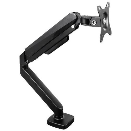 Ergonomische scharnierende schermhouder, enkel, zwart - Manutan Expert