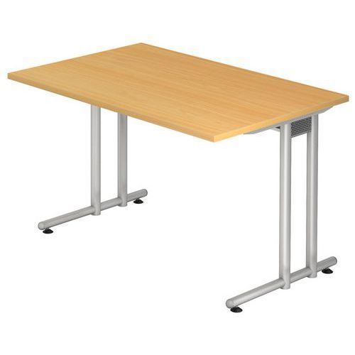Bureau fixe 120 cm Série N