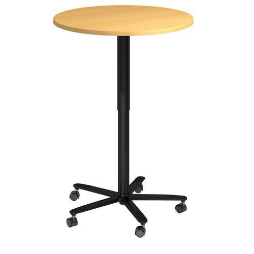 Ronde vergadertafel 80 cm in hoogte verstelbaar - Hammerbacher