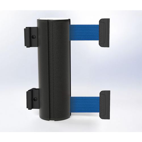 Wandsysteem met dubbele trekband, 12 m, magnetisch, zwart - Beltrac