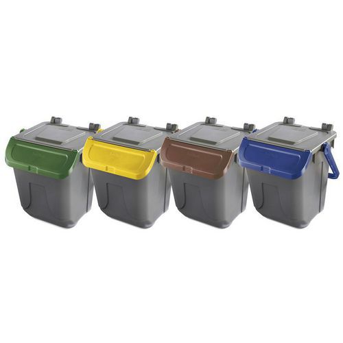 Poubelle de recyclage plastique - Modèle 25L - Mobil Plastic