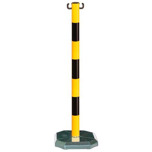 Afzetpaal van pvc op verzwaarde sokkel van 3,5 kg - Croso