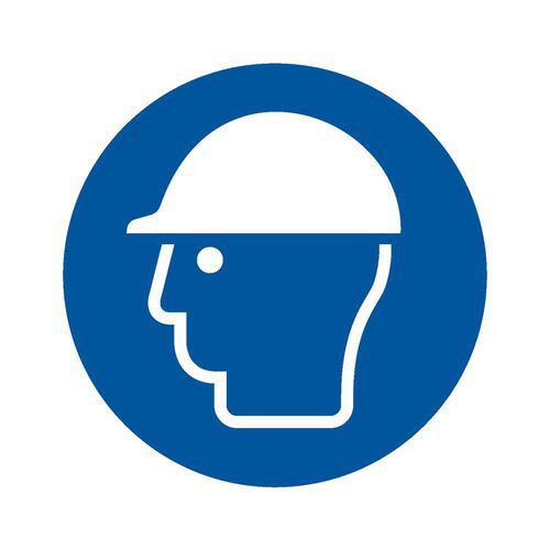 Bord Veiligheidshelm verplicht - PVC - Manutan Expert Bord Veiligheidshelm verplicht - PVC - Manutan Expert