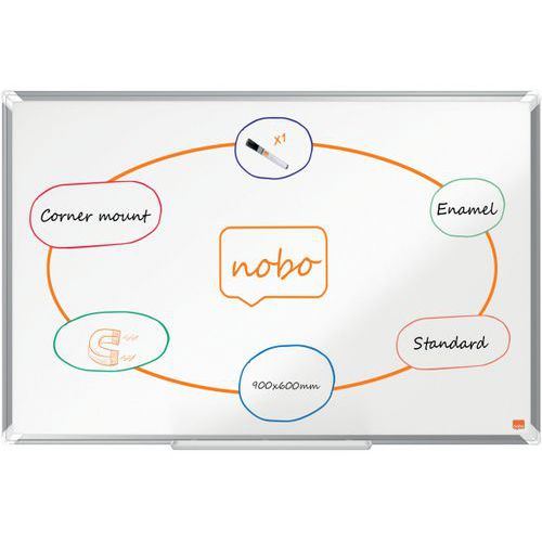 Magnetisch Whiteboard Emaille Premium Plus - Nobo