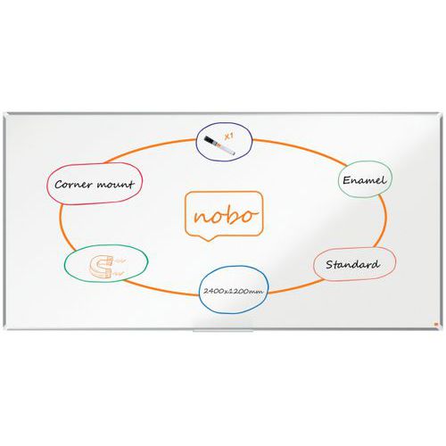Magnetisch Whiteboard Emaille Premium Plus - Nobo